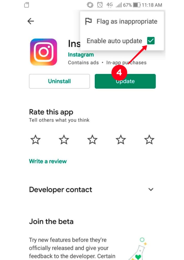 Update the Instagram app on your iPhone or Android device first.