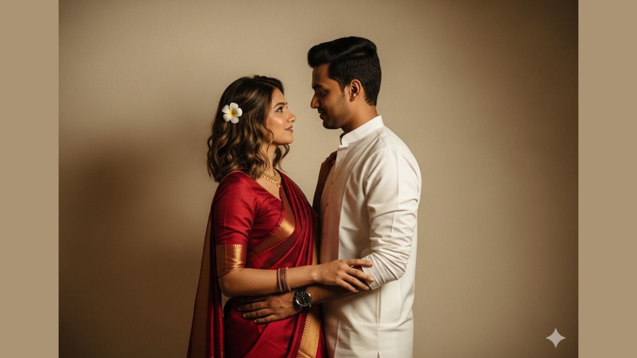 Make 4K HD Retro AI couple Portraits from Ai, couple prompt for Gemini AI, Gemini ai couple photo prompt copy paste