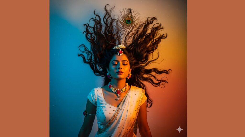 Radha Rani AI Photo Editing Prompt, along with the Garbha Style images Prompt for Gemini
