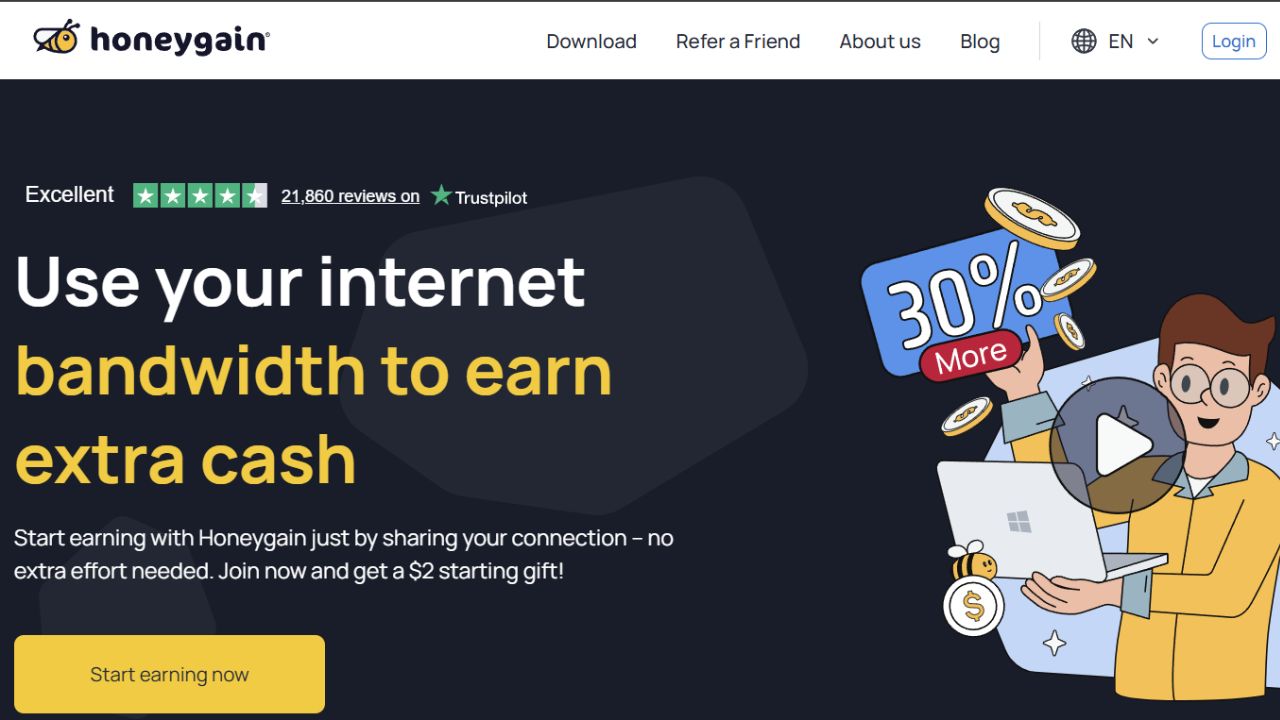 Honeygain app 2025: How to sell data on Honeygain and Is It Safe and Worth Using?