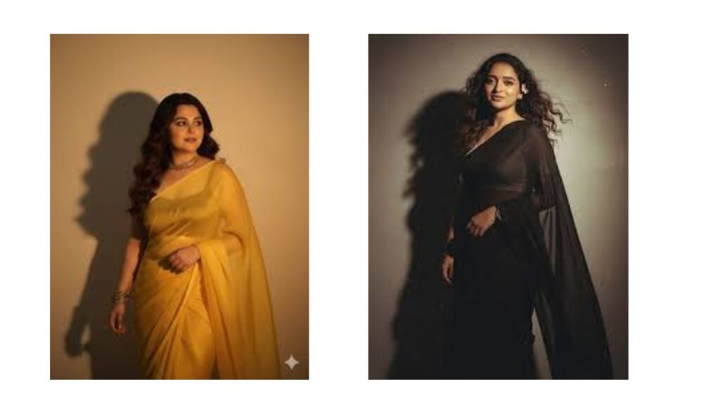 More prompt- Yellow Saree Romantic