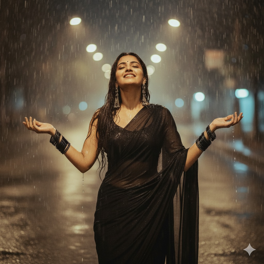 Black Saree Ai prompt Gemini