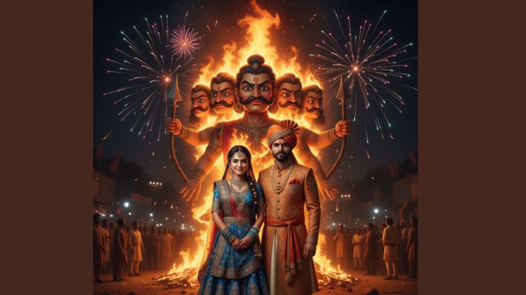 Mahatma Gandhi Ravan Gemini AI Prompts 2025 Ravan and Mahatma Gandhi Prompt